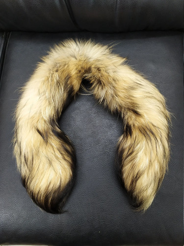 Real finn raccoon fur hood - real,