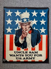 1970s 'Uncle Sam Wants You For U.S Army' propoganda WW1 - by Splash Posters