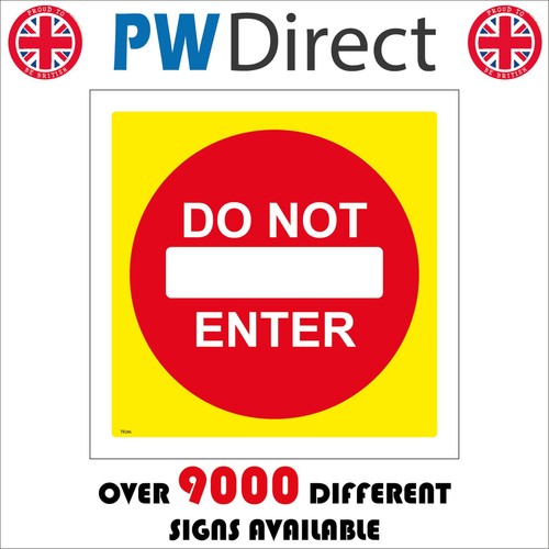 Sign not enter - sign, do