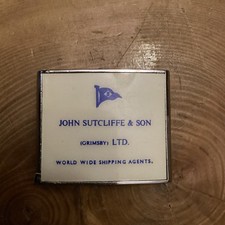 Vintage Barlow Pocket Tape Measure Advertising John Sutcliffe &Son Grimsby