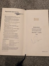 Concorde Menu Signed By Andre Previn