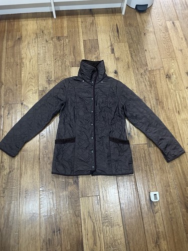 Small brown barbour diamond - small,