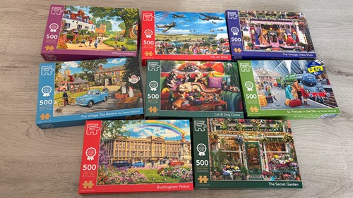 500 piece jigsaw - x,