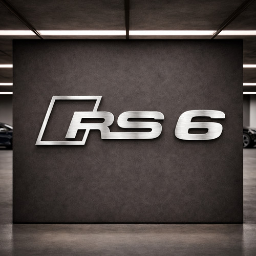 Audi rs6 logo - logo, 80cm