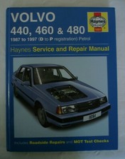 HAYNES SERVICE AND REPAIR MANUAL VOLVO 440, 460 & 480 1987 TO 1997 (D TO P REG)