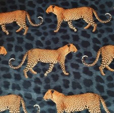 Leopard Velvet printed Fabric