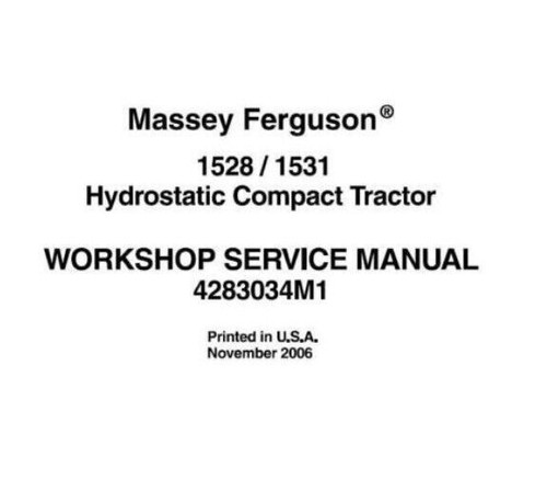 Workshop manual massey - manual,