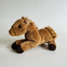 Nature Babies Aurora Soft Toy Cuddly Plush Chestnut Horse Pony Foal Animal 7”