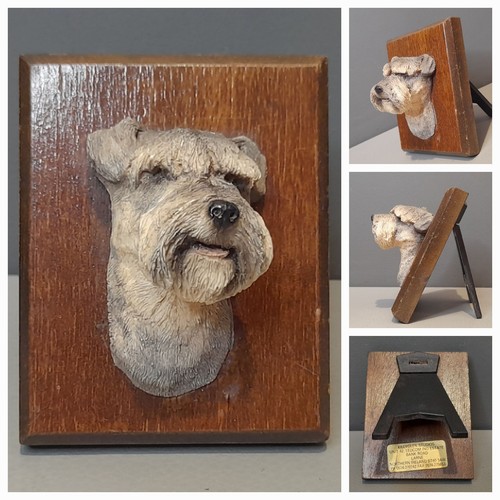 Vintage schnauzer dog - vintage, head