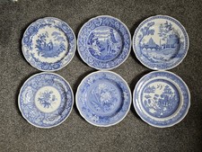 6x Spode The Blue Room