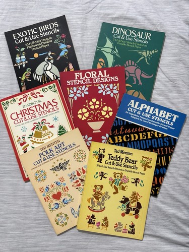 Vintage dover stencil books - vintage,