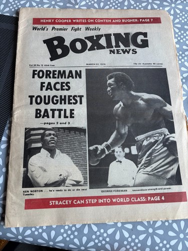 Boxing news mar 22nd 1974 - 22nd,