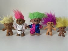 Troll Doll incl Russ from 1980s & 1990s - Bundle of 5 Dolls