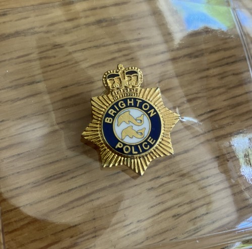 Brighton police metal enamel - metal, &