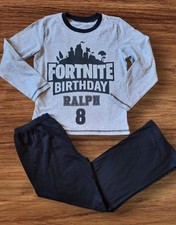 Personalised Fort nite  Gaming Pyjamas Birthday  Ages 3 4 5 6 7 8 9 10
