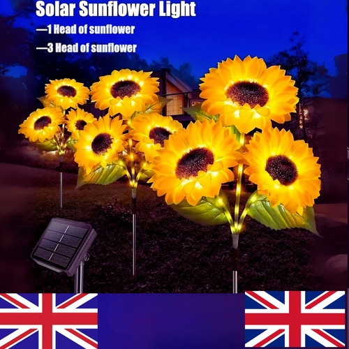 Solar flower stake lights - solar,