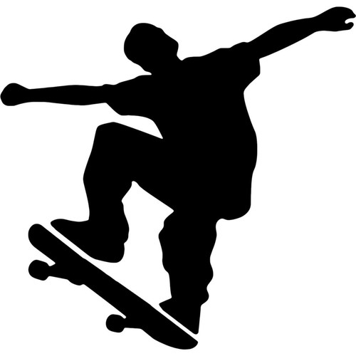 Skateboarder stencils - 'skateboarder', /