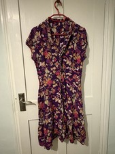 Hell bunny Purple Dress Size L 14