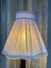 DELICATE VINTAGE MID 20TH C CHIFFON LAMP SHADE 14" TALL 