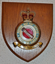Royal Air Force Record & Pay Office mess wall plaque shield crest RAF