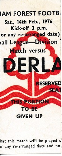 Ticket nottingham forest - ticket:, v