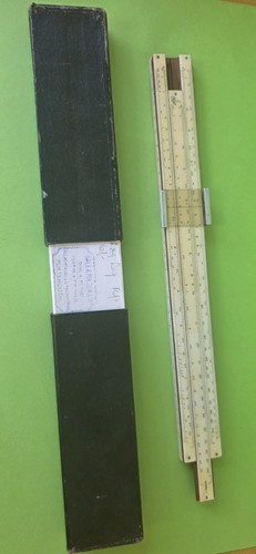 Vintage slide rule original - slide, in