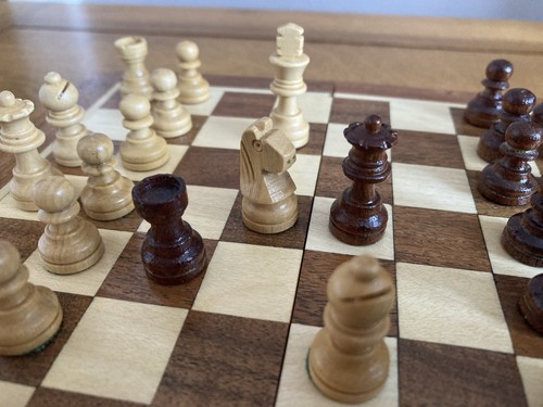 Wooden travel chess set - wooden,