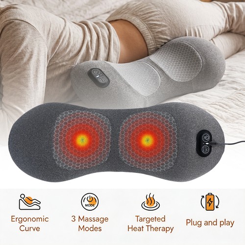 Back massager with - in,