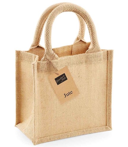 Small jute petite gift bag - gift,