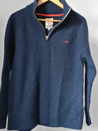 Aubin navy lambswool - navy, blend