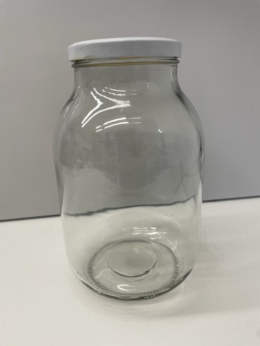 Large lidded empty - lidded, glass