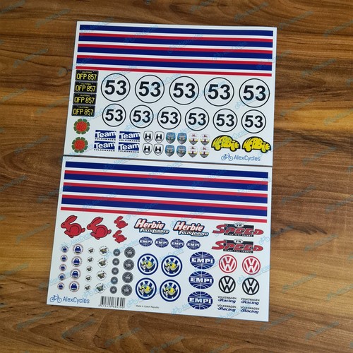 Herbie beetle lot decals - herbie, of