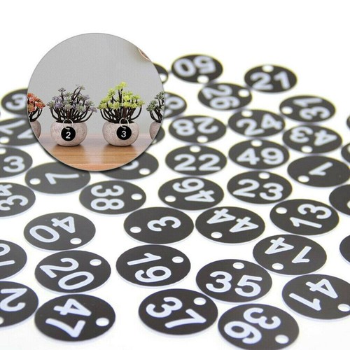 100 engraved number discs - 1-50/100,