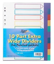 A4 File Dividers Plastic