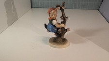 Hummel Goebel Girl Sitting In Tree 1950s Germany Vintage Rare (damaged)