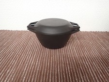 VINTAGE COPCO DENMARK CAST IRON LIDDED STEW POT - 17cm ACROSS - LOOK