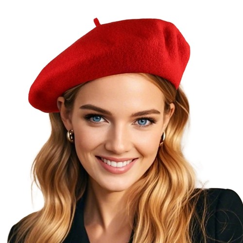 Wool beret hat for - hat, women