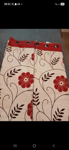Pair fully lined curtains - pair, of