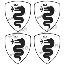 Alfa Romeo White Car Stickers