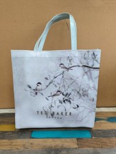 Ted Baker Medium Pale Blue Floral Bird Tote Bag