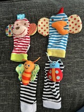 0~6 Months Baby Foot Socks Rattles Newborn Development