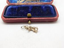 Sterling Silver Standing Bear Taxidermy Charm Pendant Vintage c1970