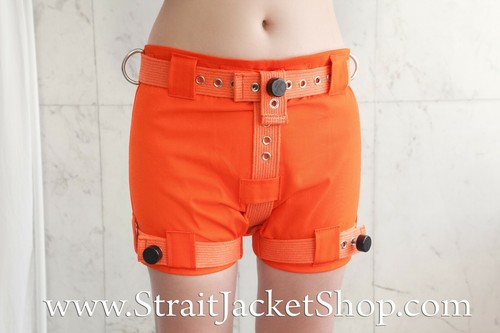 Orange heavy lockable diaper - orange,