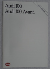 AUDI 100 Brochure 1989: SALOON/AVANT. 36 pages. Colours/Trims. 2.0,Quattro,TD, E