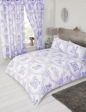 Toile jouy blue - toile, duvet