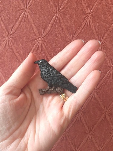 Beautiful handmade cute raven - beautiful,