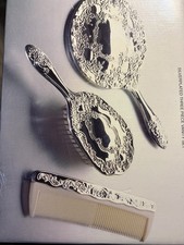 Silverplate Vanity Set with