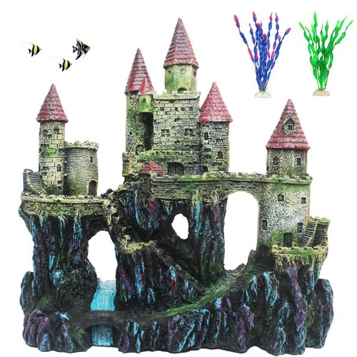 Aquarium resin castle - aquarium,