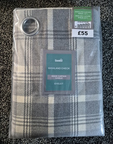 Dunelm highland check - dunelm, single