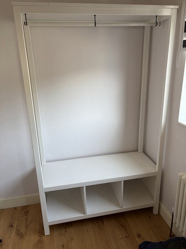 White open wardrobe unit - white,